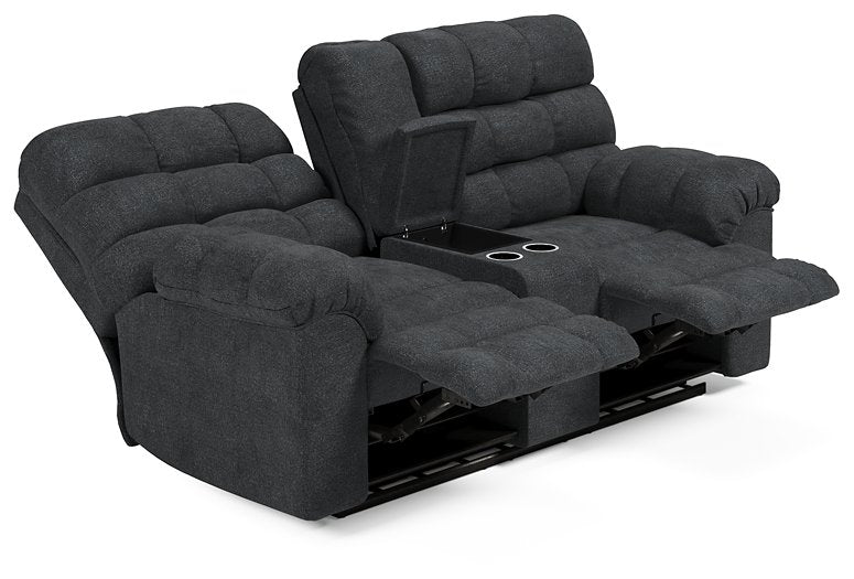 Wilhurst Reclining Loveseat with Console