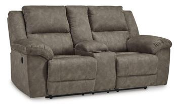 Laresview Reclining Loveseat with Console