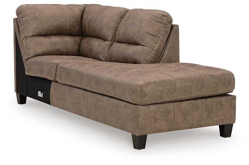 Navi 2-Piece Sectional Sofa Sleeper Chaise