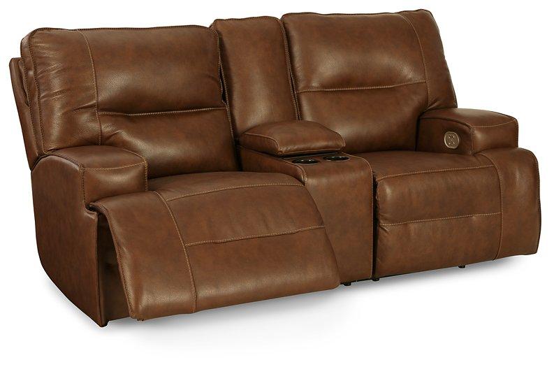 Francesca Power Reclining Loveseat with Console