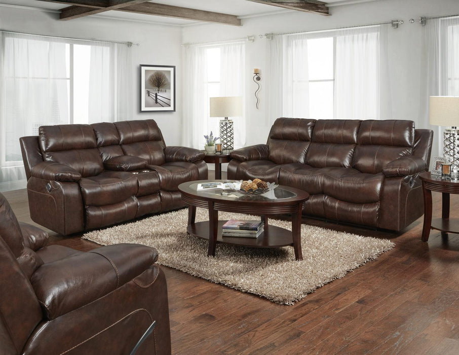 Catnapper Furniture Positano Reclining Sofa in Cocoa