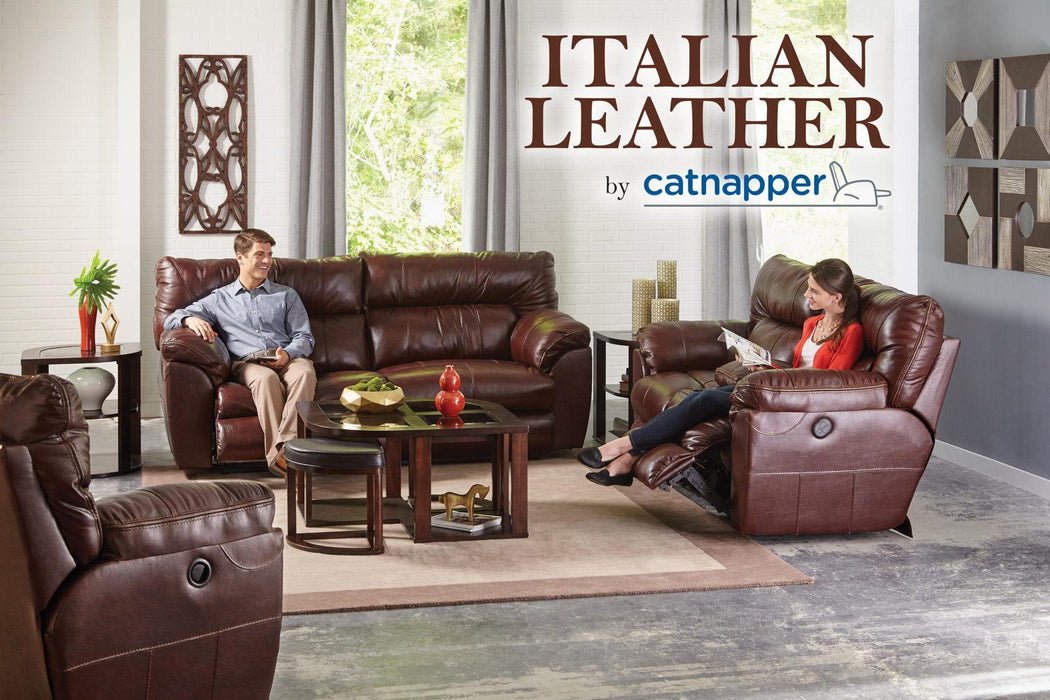 Catnapper Milan Lay Flat Recliner in Walnut 4340-7